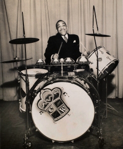 Chick Webb at his drums, ca. 1937.